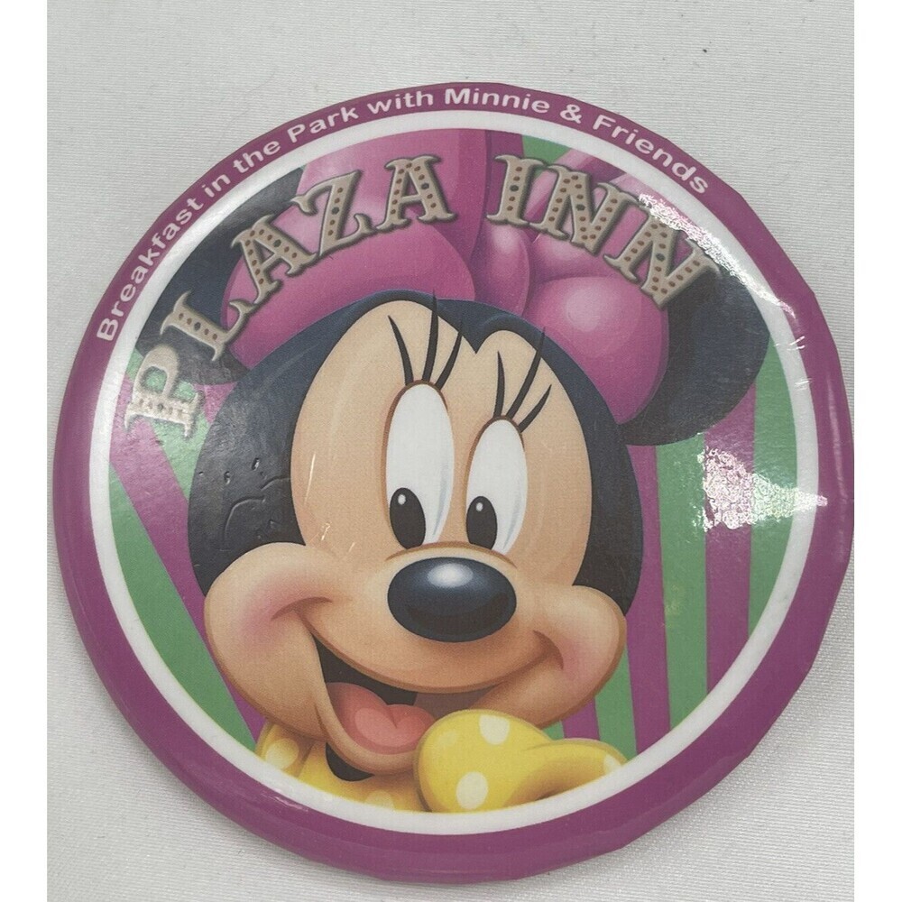 Disneyland Breakfast In The Park with Minnie and Friends Plaza Inn Button